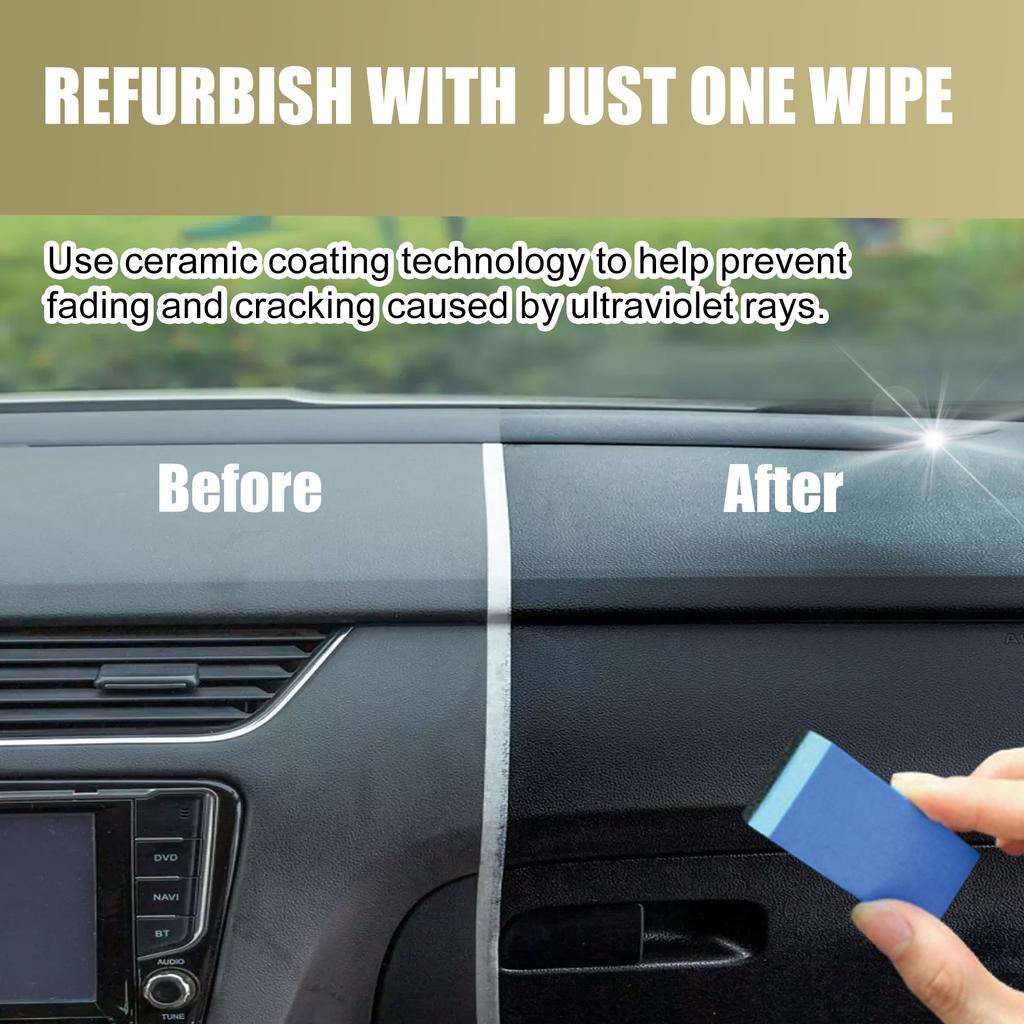 Средство для обновления пластика автомобиля Очистка Полировка приборной панели салона автомобиля Обслуживание Пылезащитное средство