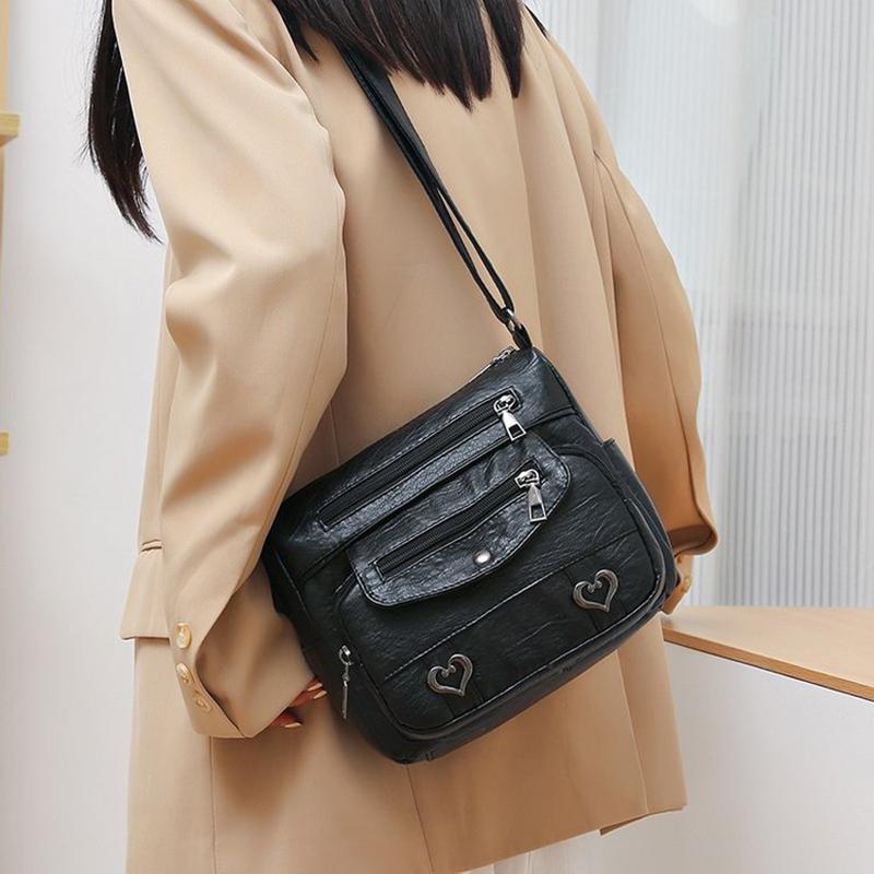 Винтажная высококачественная сумка через плечо из искусственной кожи, женская сумка-мессенджер большой вместимости, роскошный дизайн, дорожные сумки для мам