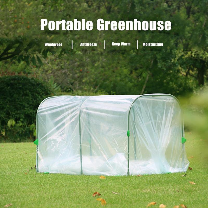 Mini Greenhouse For Plants Portable Cold-Proof Plant Protector Cover Garden Plant Guard Film Prevent Freeze Snow