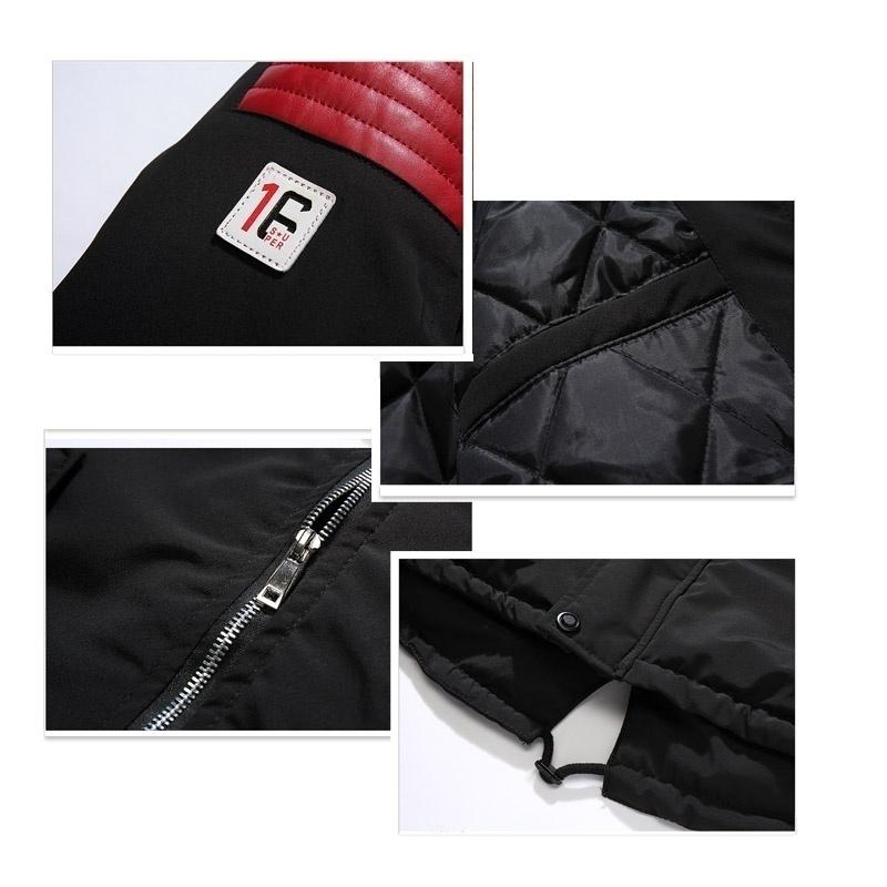 Высококачественная зимняя меховая куртка с капюшоном, длинное пальто, толстые водонепроницаемые куртки, мужская верхняя одежда, пуховик