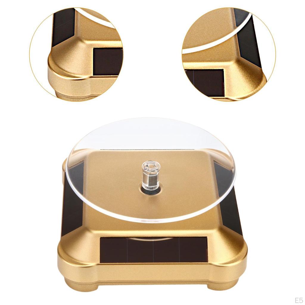 Вращающийся на 360° стенд для ювелирных изделий, многоцелевой, работающий на солнечной энергии