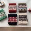 Двусторонняя шарф-снуд в стиле Fair Isle для женщин, зимний, рождественский, уютный, с кошками и собаками, теплый шарф для шеи
