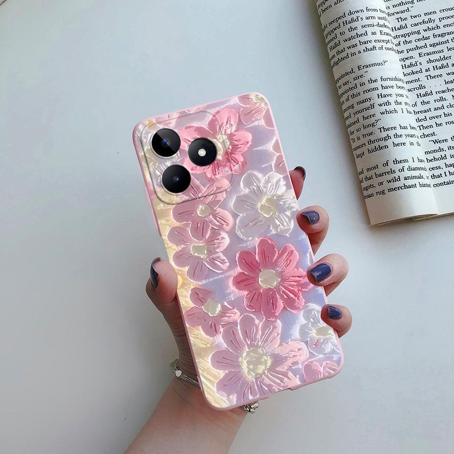Чехол для Realme Note 50 Силиконовый Модный Мраморный Астронавт Расписной ТПУ Funda для Realme Note 50 Note50 Задняя Крышка Корпус Чехол