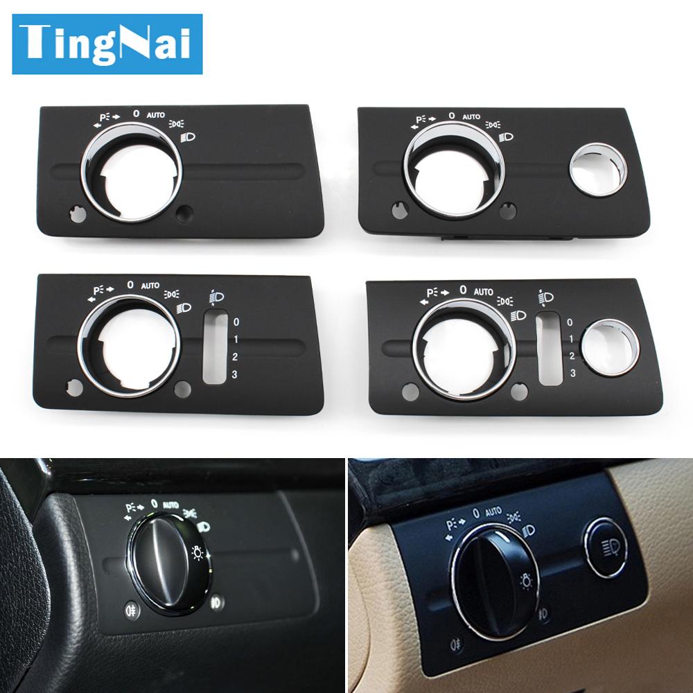 LHD RHD Front Dashboard Headlight Lamp Switch Cover Trim Replacement For Mercedes Benz W211 E Class 320 350 550 2003-2008
