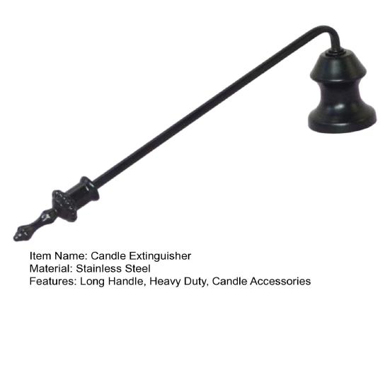 Bell Candle Extinguisher with Long Handle Stainless Steel Tealight Candle Wick Flame Snuffer Putting Out Candle Stopper Tools Candle Accessories