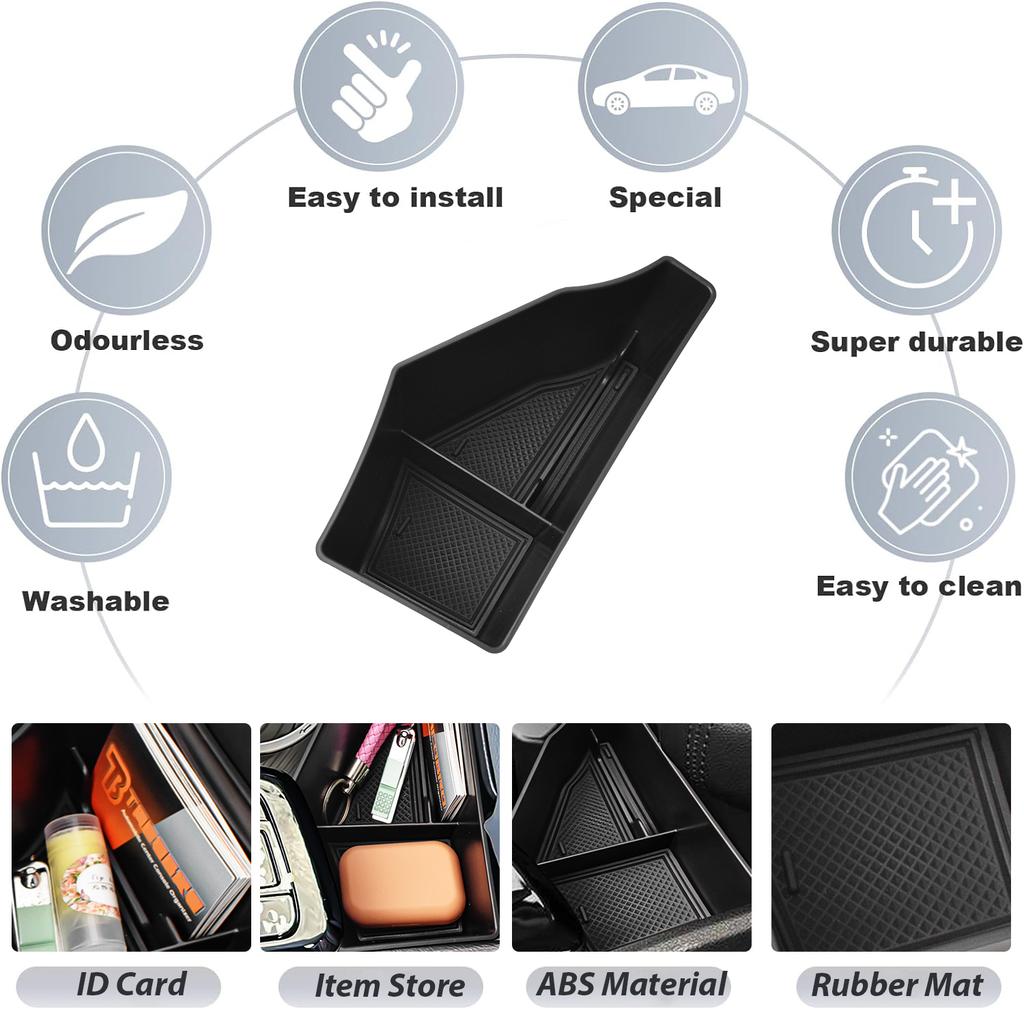 Для Kia Sportage 5-го поколения 2025 2025 Органайзер-лоток для центральной консоли, хранение, вставка в подлокотник, АБС, аксессуары для дополнительного хранения в автомобиле