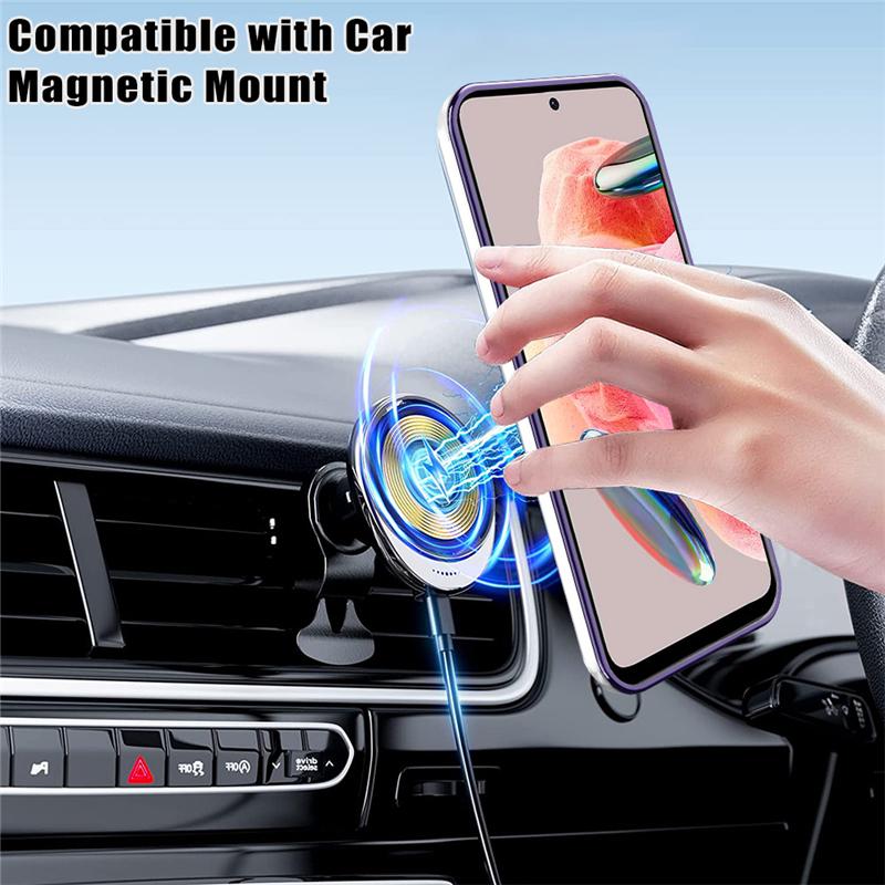 Shockproof Plating Clear Ring For Magsafe Case For Xiaomi Redmi Note 12 11 Pro 11S A1 12C 10C 9A 9AT Poco X3 NFC X4 X5 Pro 5G 4G Soft Silicone Cover