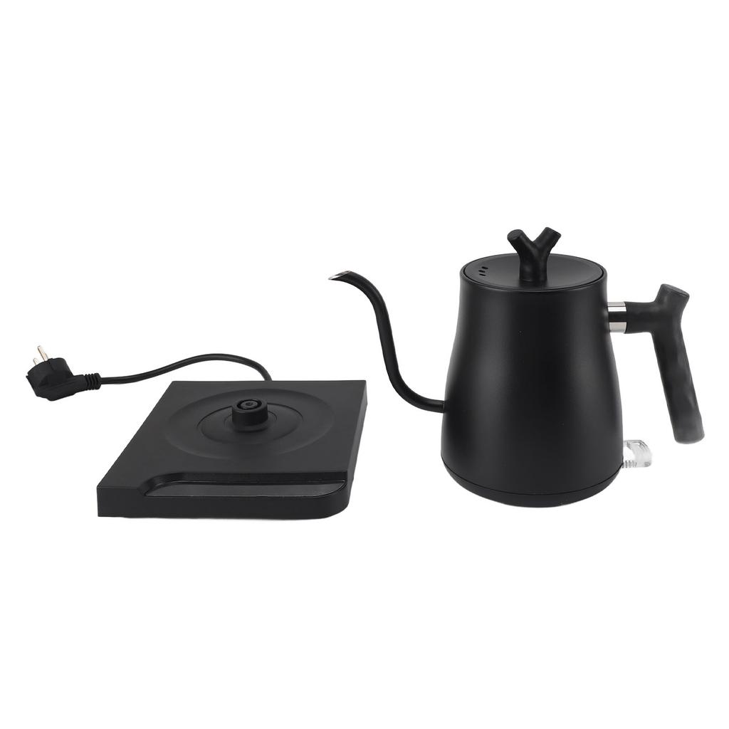 Electric Gooseneck Kettle 800ml 1000W Rapid Heating Stainless Steel Pour Over Kettle for Home
