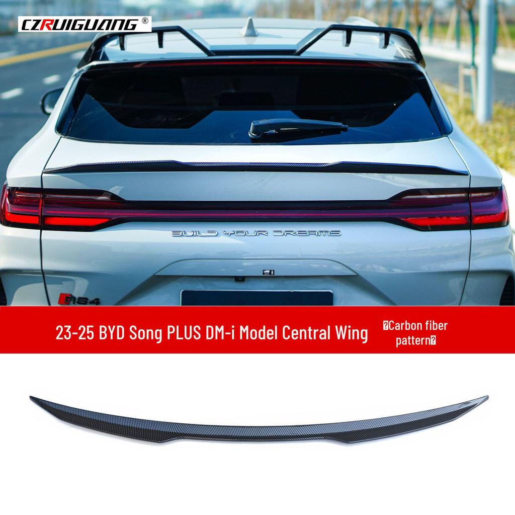 Compatible Roof and Tail Spoiler Kit for 23 BYD Song PLUS Models - Includes Rear Diffuser, Side Skirts, Front and Rear Lips.