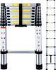 DayPlus Telescoping Ladder Up To M Folding Telescoping Ladder Multifunctional Aluminum Ladder Easy To Carry Lightweight Load Capacity 150 Kg For