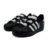 Adidas Originals Superstar 2 Comfortable Low top Skateboard Shoes Women's Black Silver JI0079( team927-)