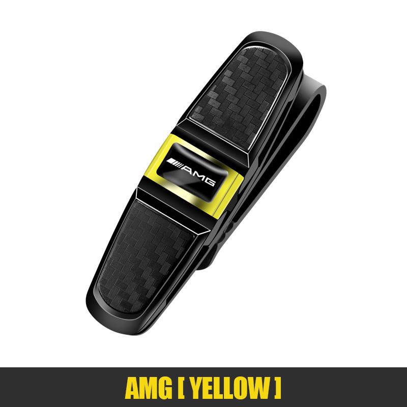 ZQE1 Car Sun Visor Clip 360 Rotation Sunglasses Ticket Card Clamp For Mercedes Benz AMG W205 C300 W203 W206 W108 W124 W126 W140 W168