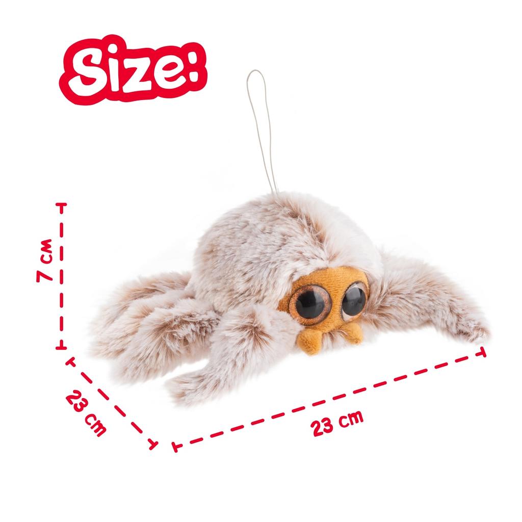 Soft Plush Spider Hanging Toy 23 cm Cute Gift for Kids and Adults