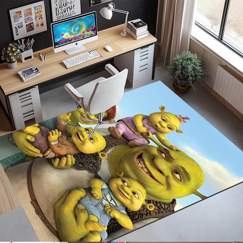 Shrek Printed Carpet,Rug,for Office Chair Living Room Bedroom Kitchen Room Decor Gifts.