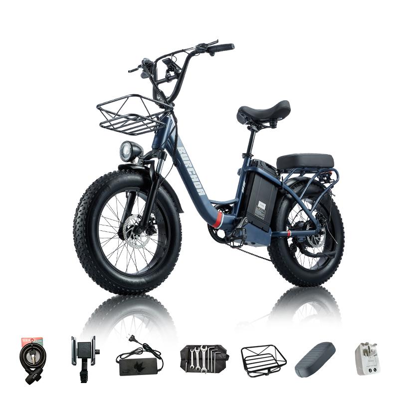 BURCHDA Электровелосипед для взрослых - U8 1000 Вт, 48 В 31,5 Ач литиевая батарея, фэтбайк 4.0, снегостойкий, вездеходный, модель 2025 года, для взрослых