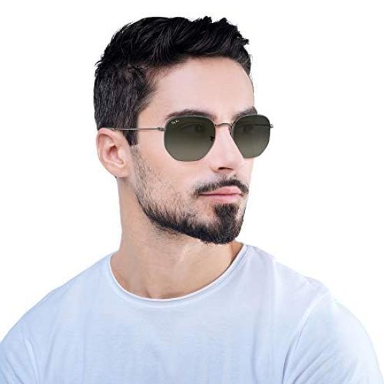 Солнцезащитные очки 0RB3548N HEXAGONAL GUNMETAL Япония 51 [Ray-Ban] 004/71 (БЕСПЛАТНЫЙ размер)