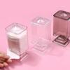 Sealed Cosmetics Cotton Pad Holder Plastic Makeup Pads Container Makeup Cotton Pad Box  for Bedroom