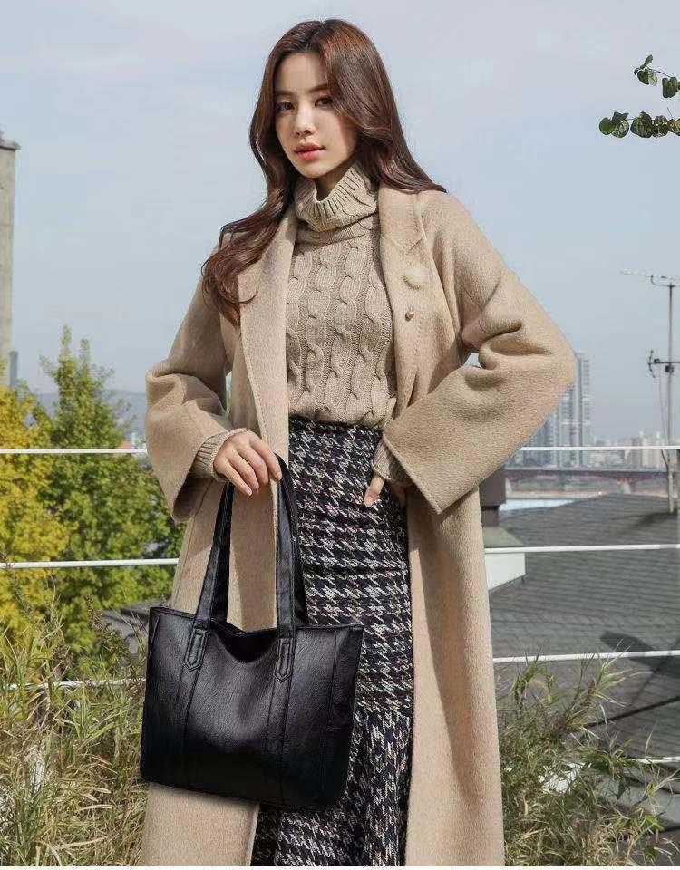 2024 Осень Женская Большая Универсальная Сумка-тоут и Сумка через плечо в Корейском Стиле