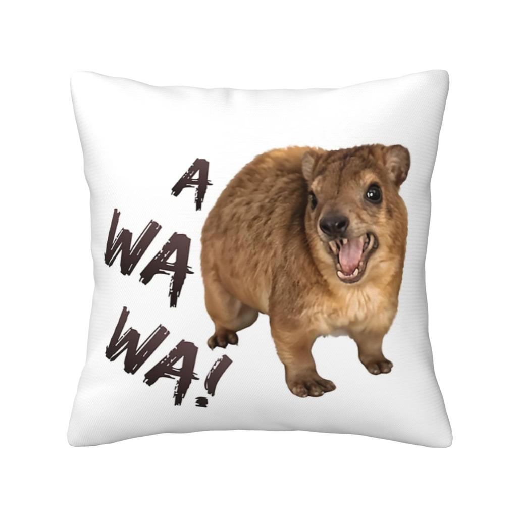 Rock Hyrax Square Pillowcase Pillow Cover Cushion Decor Comfort Throw Pillow for Home Sofa