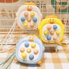 Kids Hitting Mole Toy Cartoon Duck Push Button Handheld Game Machine Portable Travel Toddlers Boys Girls Educational Press Mole Game