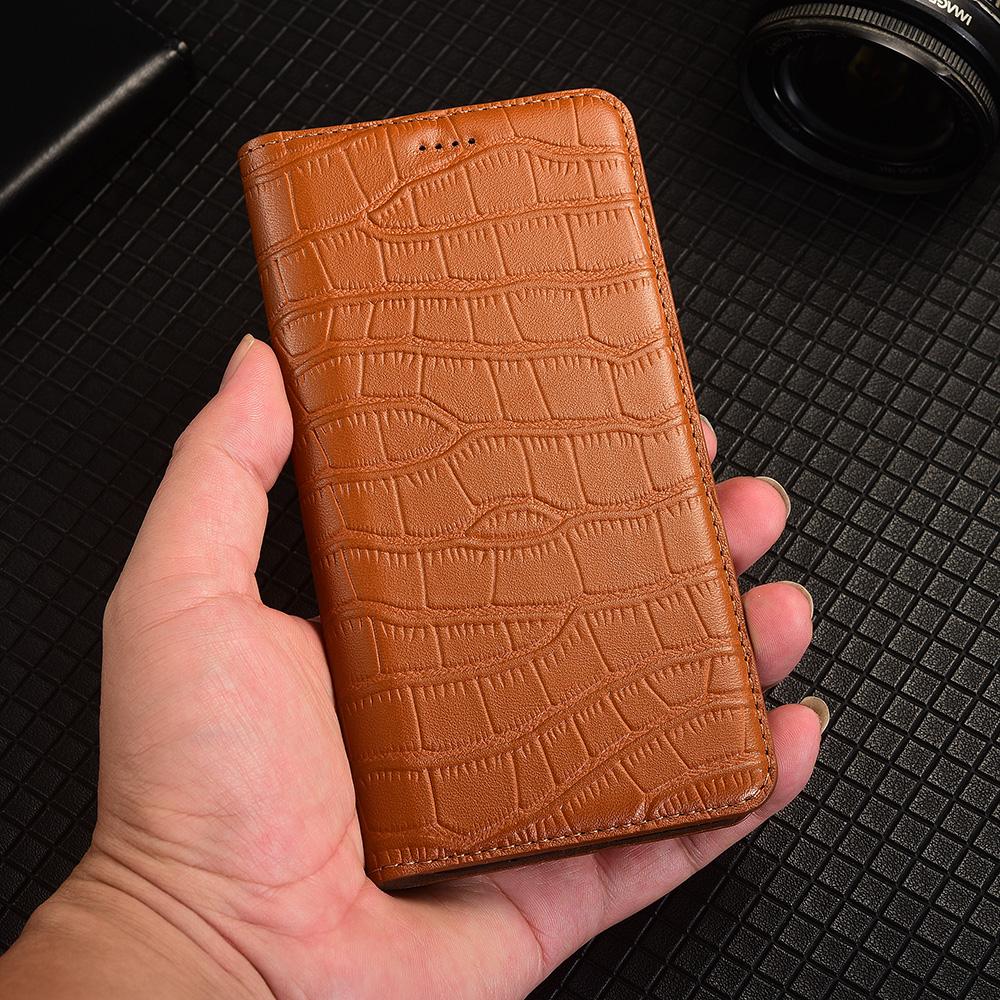 Crocodile Belly Genuine Leather Flip Case for IQOO3 5 7 8 9 10 11 11S 12 13 15 15R 15T Pro Ultra Wallet Cover Case Scratch Proof
