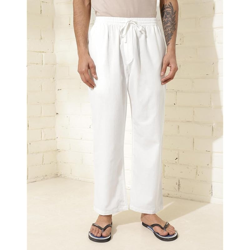 Fabindia Белый Хлопковый Плетений Пижамный Комплект ОписаниеFabindia Белый Хлопковый Плетений Пижамный Комплект
