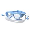 Children's Fashion Swimming Glasses Earplugs Waterproof Anti-fog Big Frame Diving Silicone HD Swimming Glasses
