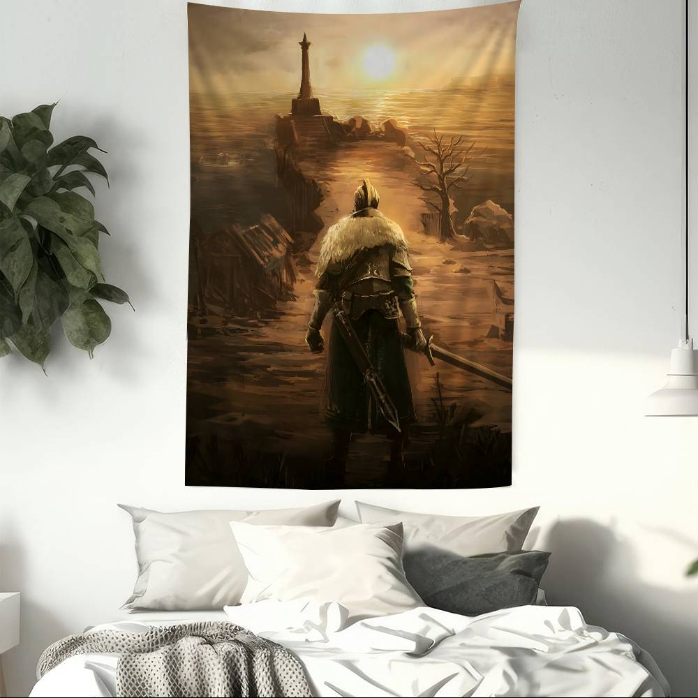 DARK SOULS Приключенческая игра Подвесной богемный гобелен Подвесной таро Хиппи Настенные ковры Комната Домашний декор