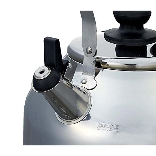 PEARL METAL Свистящий чайник с широким горлом, 5,0 л, подходит для индукционных плит, нержавеющая сталь, Daytona Plus, HB-7353