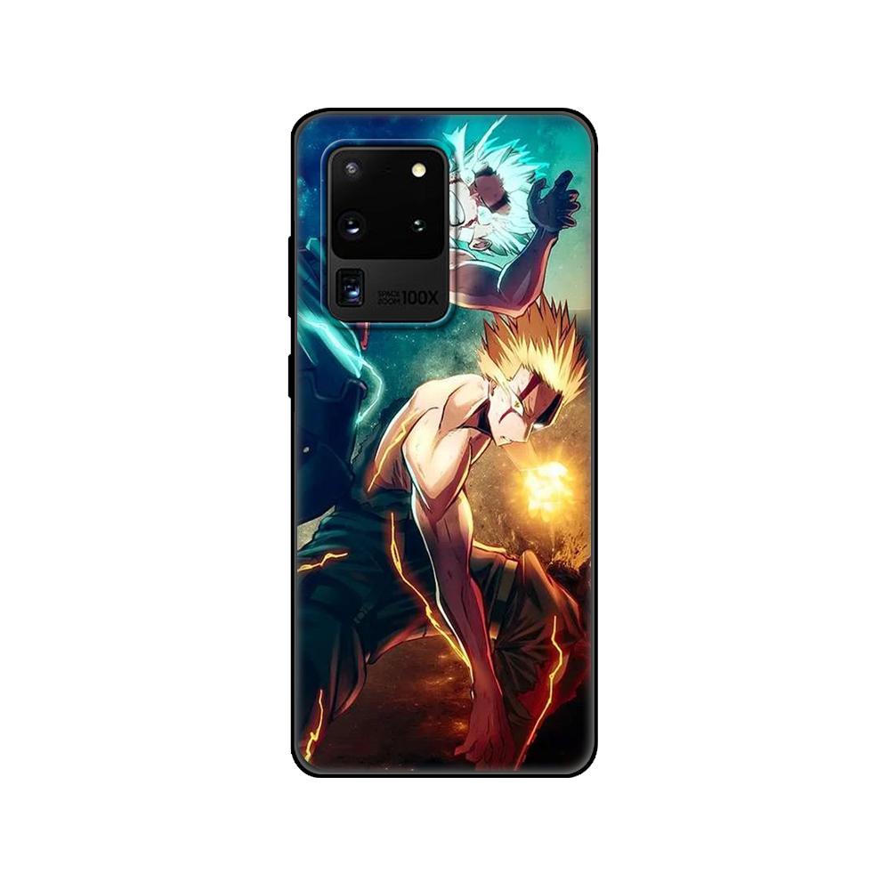 Черный чехол из ТПУ для Samsung Galaxy S20/S20 PLUS/S20 ultra/S20+/S20FE задняя крышка Boku no Hero Academia