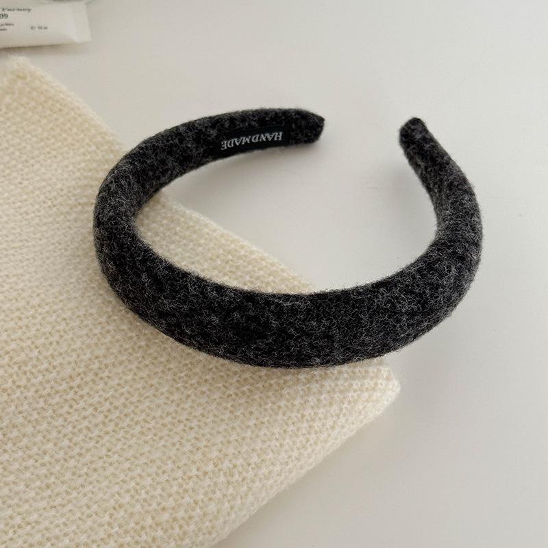 Набор из фактурного тканевого обруча для волос и повязки на голову – стильные осенне-зимние резинки, шпильки и повязка на голову с высоким черепом