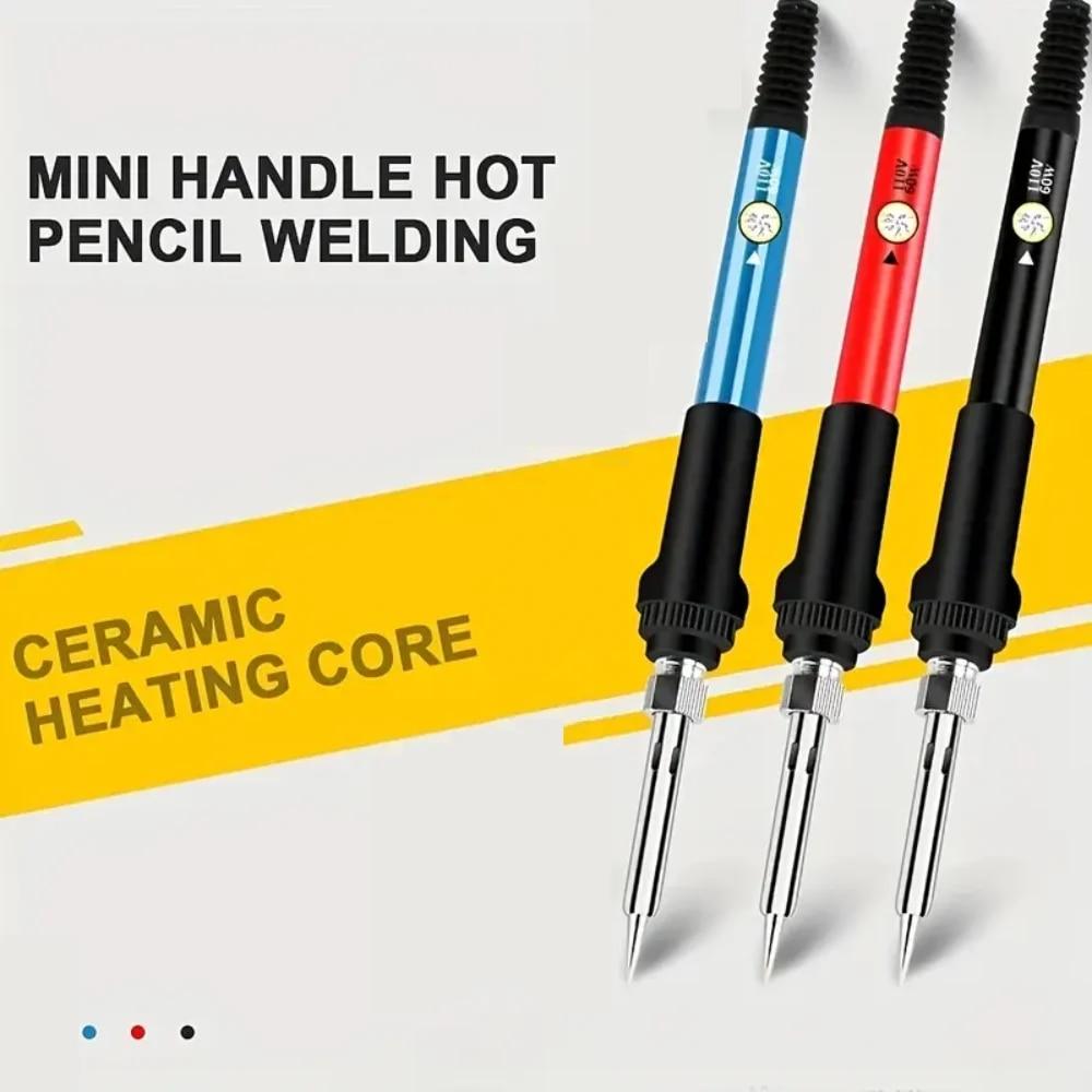 Электрический паяльник мощностью 60 Вт с регулируемой температурой, сварочная паяльная станция, паяльник с нагревательной ручкой, электрический паяльник для ремонта
