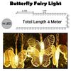 Светодиодные гирлянды-бабочки для украшения - 4 м, 14 светодиодных сказочных огней для украшения, гирлянды для детской комнаты