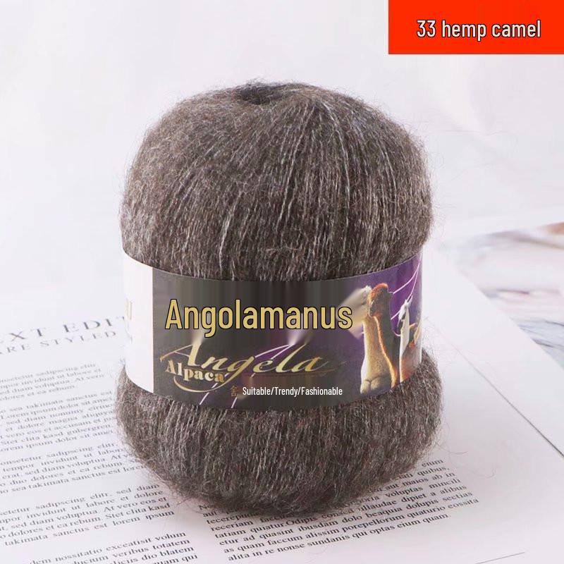 Пряжа из ангоры и мохера средней тонкости, ручная вязка - Клубок 42 г