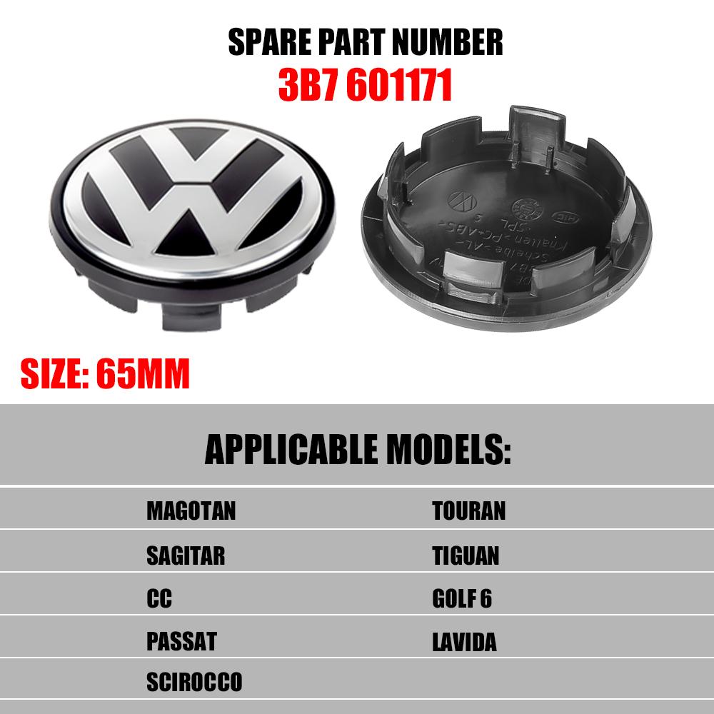 56/60/65/66mm Volkswagen Original Hubcaps Car Wheel Center Cover Sticker Auto Hub Caps Replacement Badge For VW Golf Polo Passat