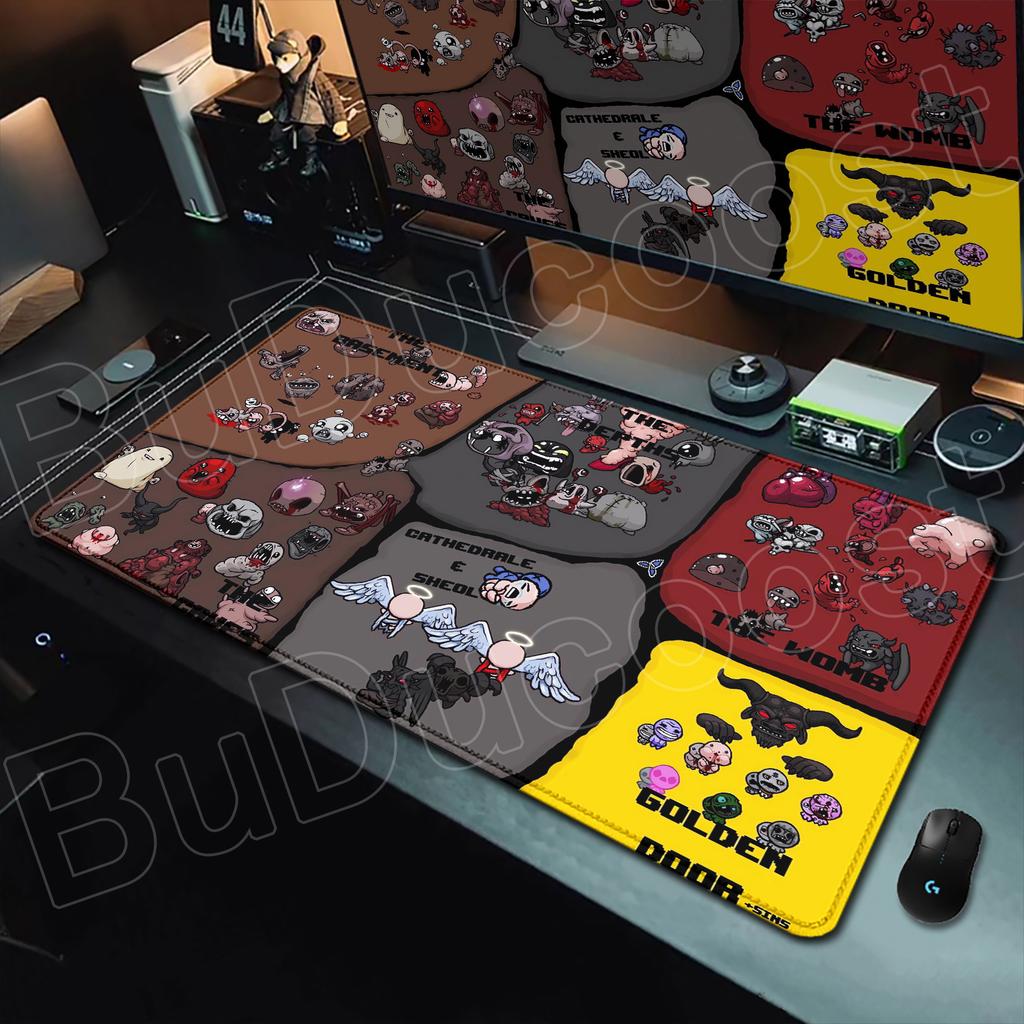 Новые обои для игры The Binding of Isaac Коврик для мыши Киберспорт Игровой Нескользящий коврик для клавиатуры Компьютерный Большой коврик для стола Шкаф для ПК Коврик для мыши