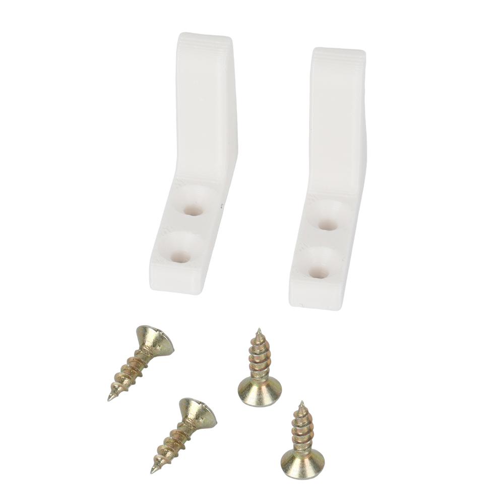 2 Set Creative RV Toilet Seat Stabilisers Wobbly Loose Buffers Bumpers Stop Slipping Sliding And Screw White Plastic For Caravan