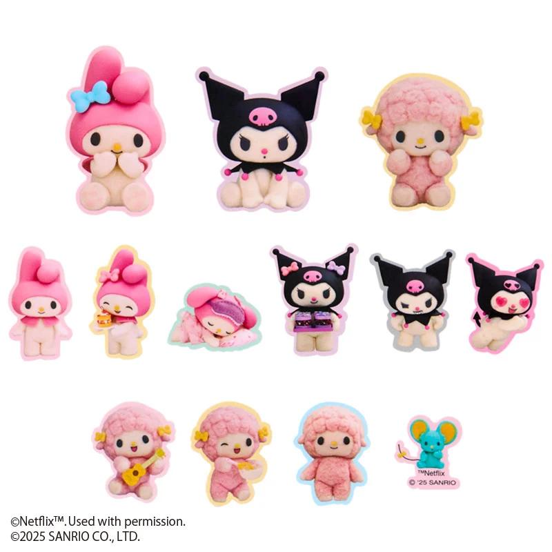 Набор наклеек Sanrio ( Оригинальное аниме Netflix My Melody & Kuromi ) NEW