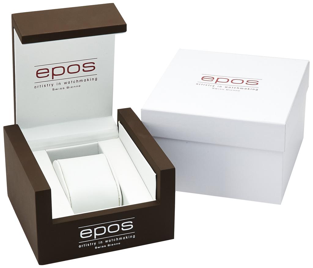 EPOS 3413BKORM Officially Silver Men's Watch, Imported,