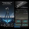 FALCAM TreeRoot QuickLock Lite Штатив из углеродного волокна с шаровой головкой и компактный штатив для путешествий с вертикальной нагрузкой 40 кг, толстые ножки для камер, головка,