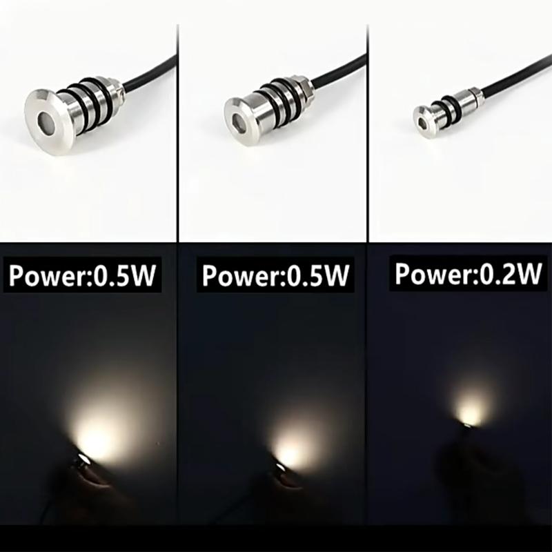 Mini LED IP68 Waterproof Stainless Steel Pool Light DC12V 24V Stairway Passage Garden Terra Spotlights Underground Lights