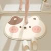 Мультяшная диатомовая грязь абсорбирующая подушка ванная комната дверь ванной коврик для ног нескользящий коврик для пола туалет туалет маленький коврик