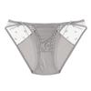 CINOON Сексуальные женские трусики, сетчатые кружевные трусы с галстуком-бабочкой, трусы с низкой посадкой, мягкое дышащее белье из ледяного шелка