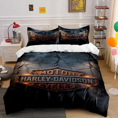 Эмблема логотипа Harley-Davidson. Комплекты постельного белья Комплекты пододеяльников Пододеяльники Наволочки(1*Пододеяльник 2*Наволочки без одеяла)