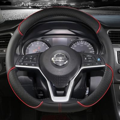 Для Nissan Juke F15 F16 2010 ~ 2023 Автомобильный чехол на руль Нескользящая искусственная кожа Автоаксессуары Быстрая доставка