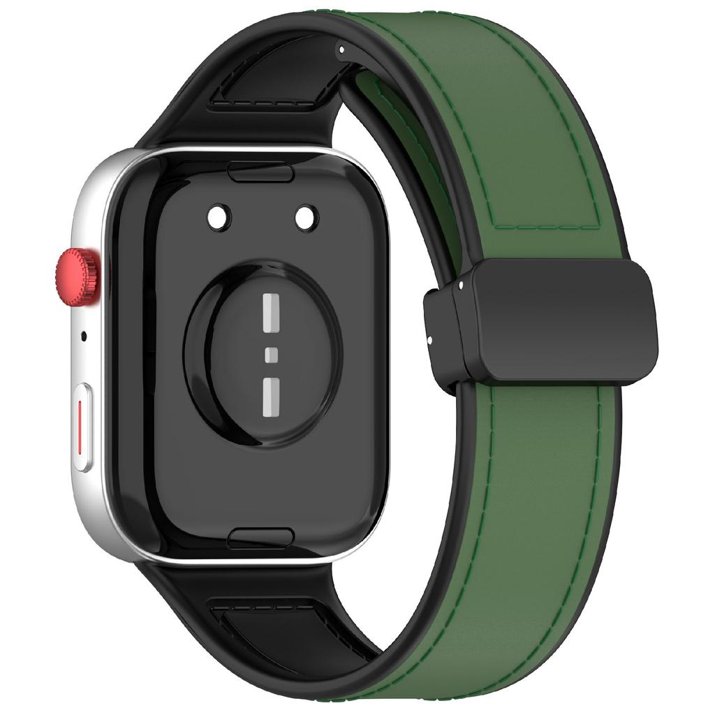 Для Huawei Watch Fit 3 Ремешок для часов Магнитная застежка Кожаный ремешок из силикона с металлическим коннектором