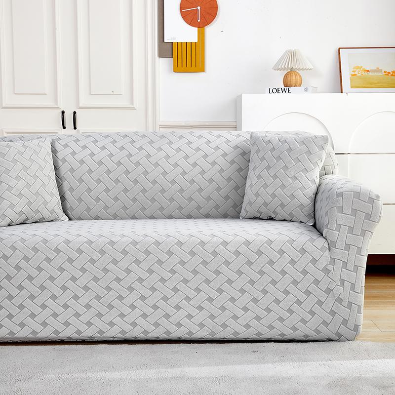 Эластичные плюшевые жаккардовые чехлы для диванов, чехлы для диванов, чехлы для дивана, защита для мебели, мягкие нескользящие эластичные чехлы