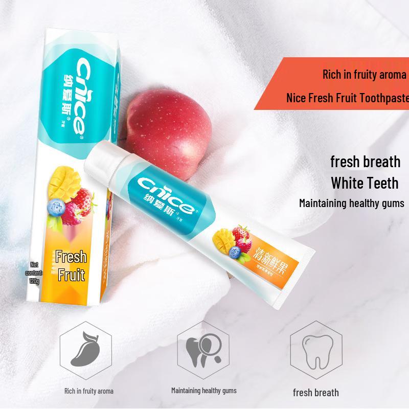 Nice Natural Salt Whitening & Cool Mint Toothpaste Combo Pack