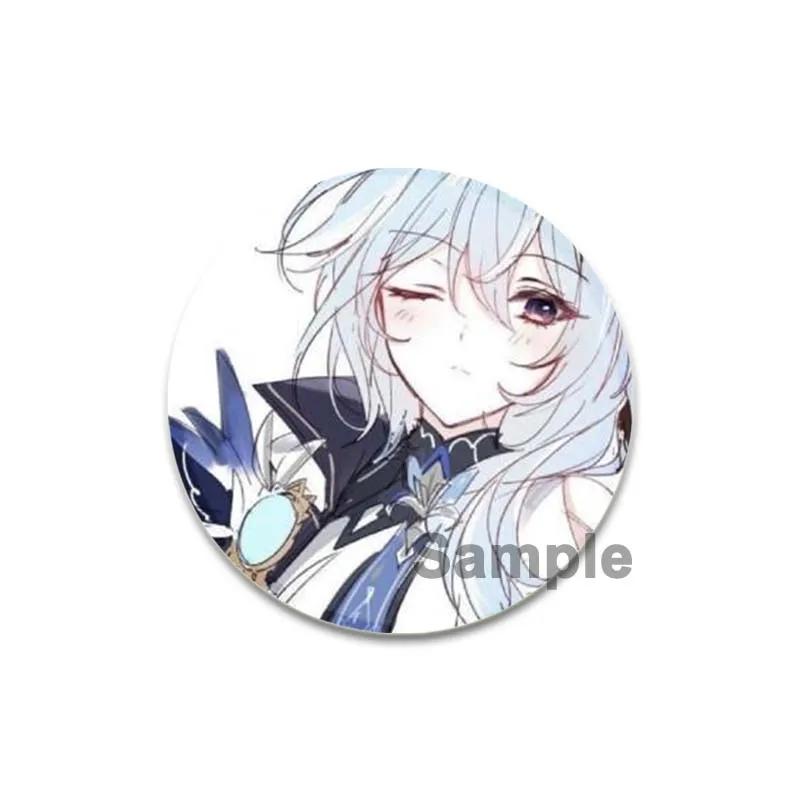 32/44/58 мм значки Eula аниме Genshin Impact броши ручной работы игровые персонажи значки на лацкан креативные значки с мультяшными фигурками аксессуары подарок