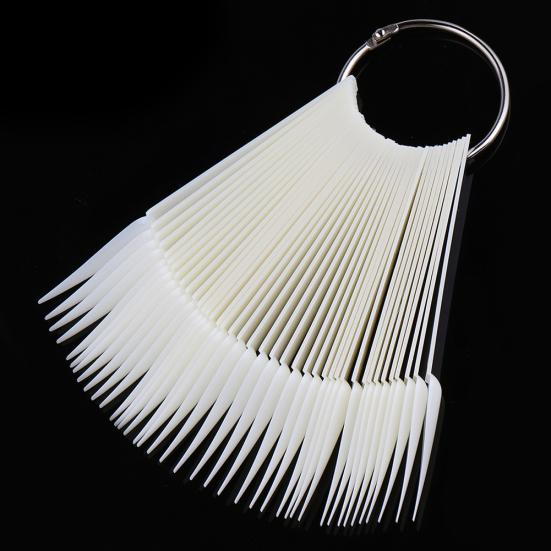 40 шт., веерообразная форма для дизайна ногтей, цветная карта, образец практики, отображение ложных советов